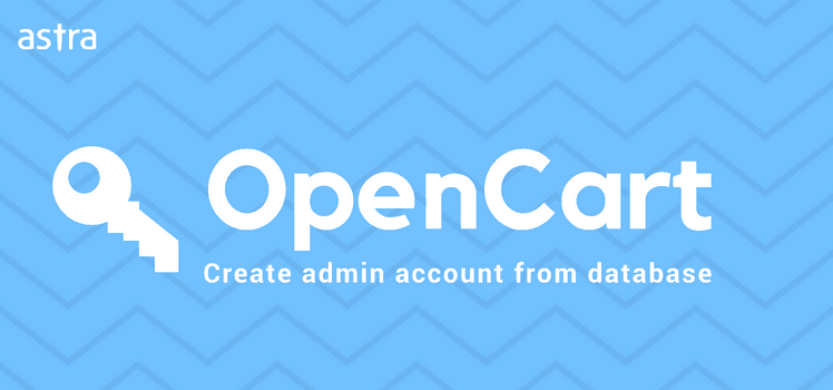 OpenCart Admin Account from database