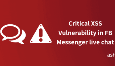 Critical XSS Vulnerability in FB messenger live chat