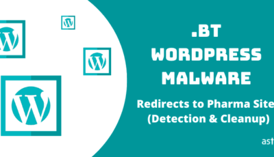 .Bt WordPress Malware Redirects Visitors to Malicious Pharma Sites - Detection & Cleanup