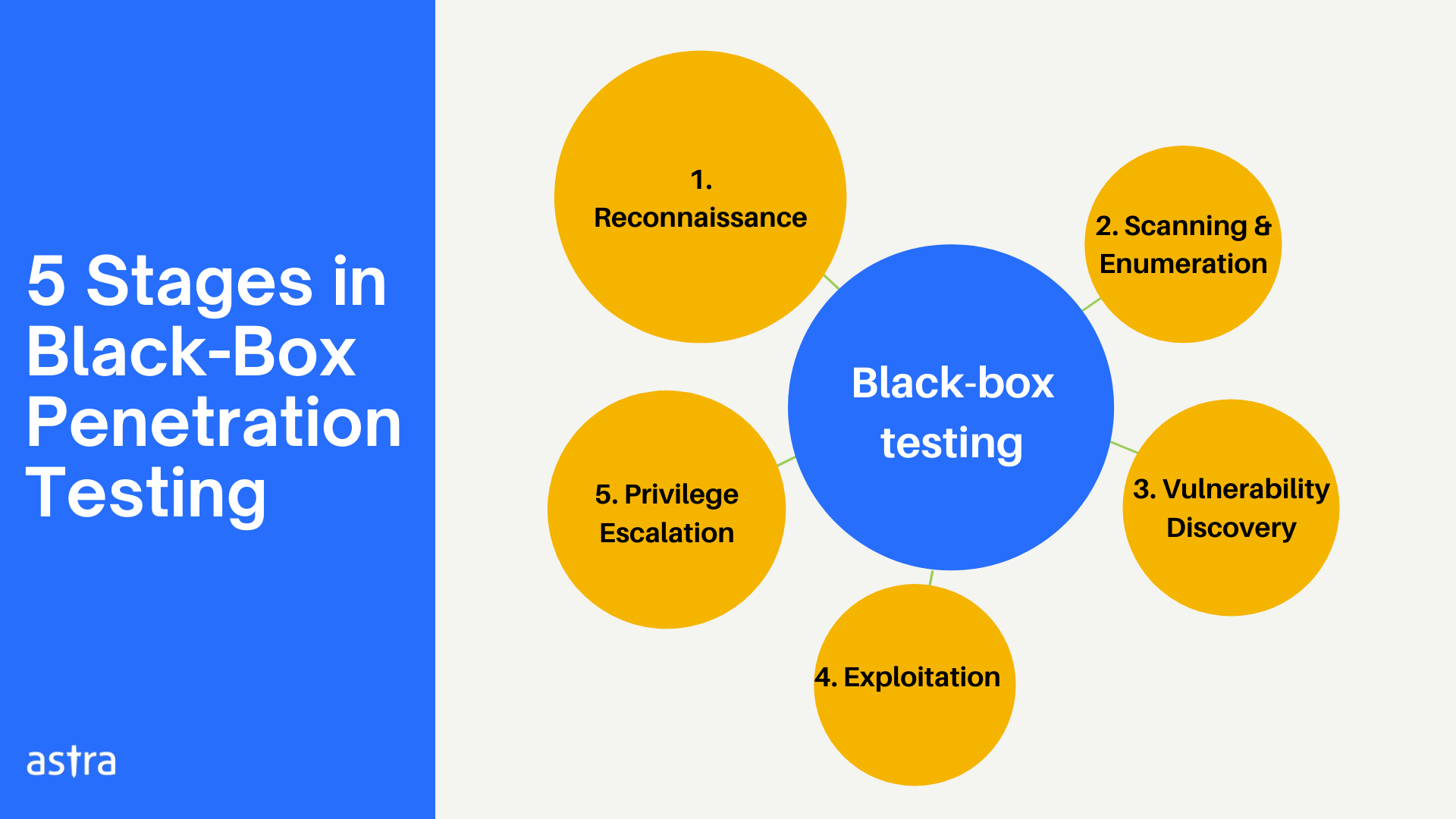 Stages in black-box penetration testing