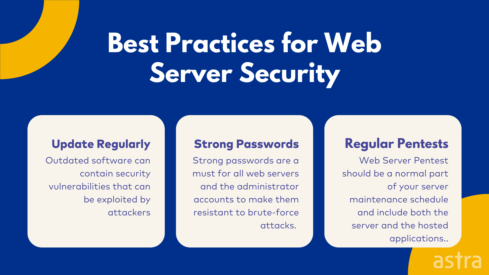 Best Practices for Web Server Security
