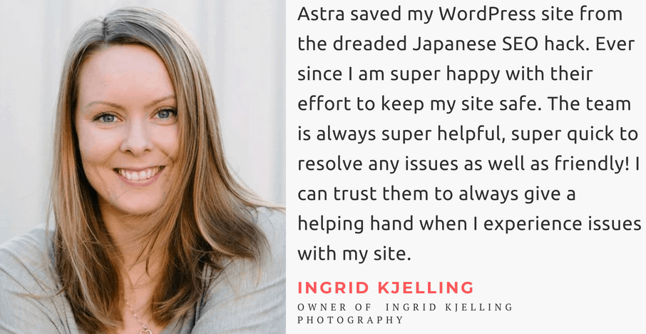 Astra Reviews for Japanese SEO spam