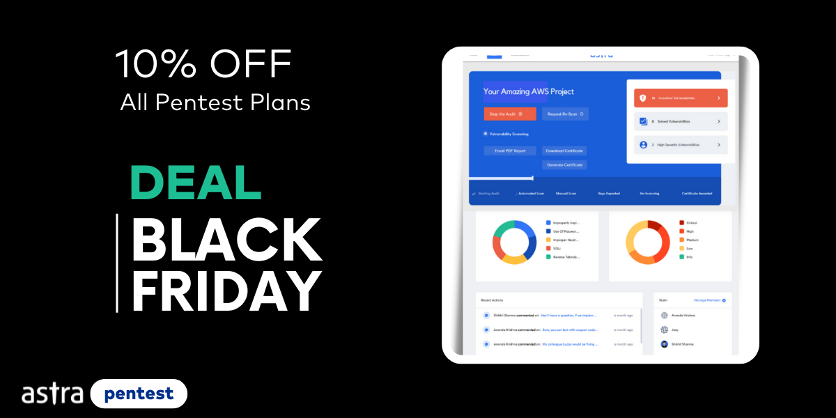 black friday deals astra pentest