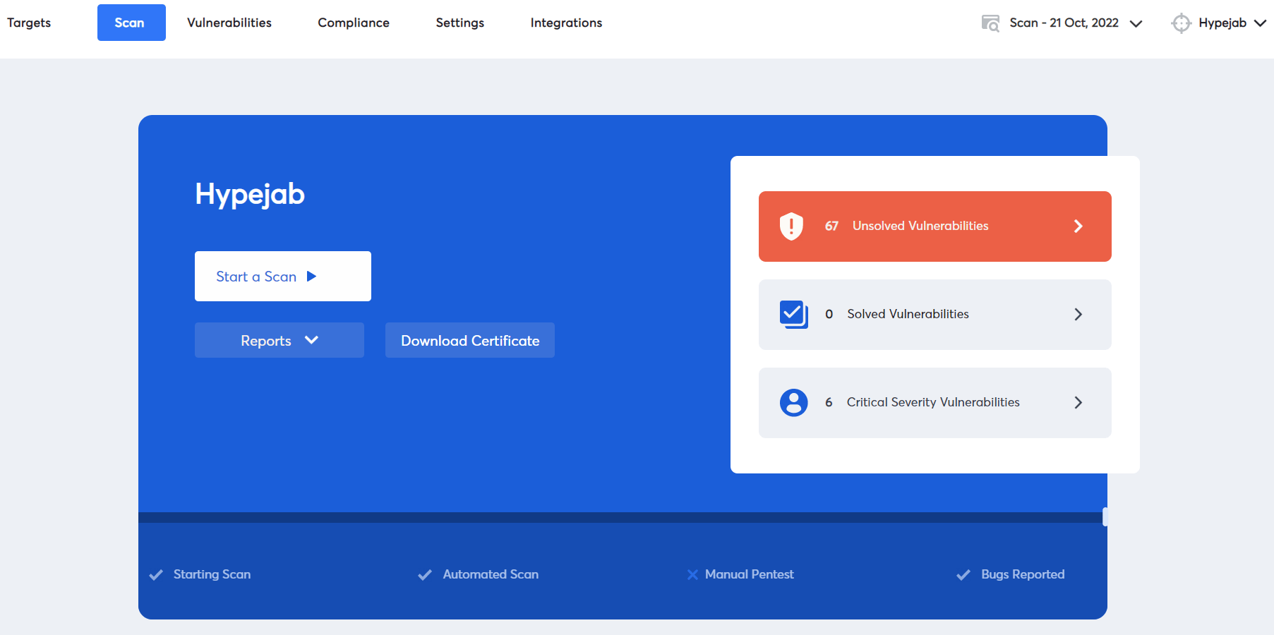 astra dashboard