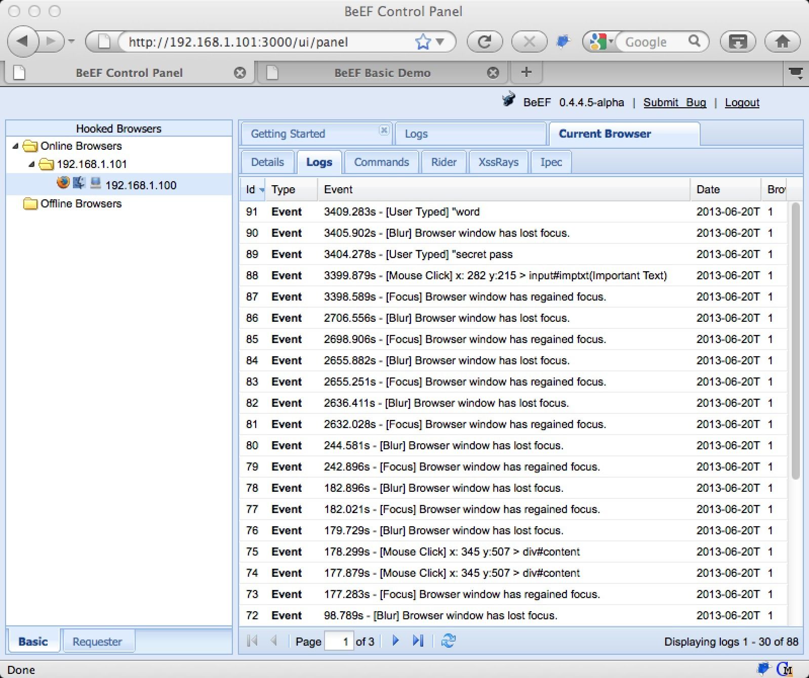 BeEF - open-source pentesting tool for security analysts
