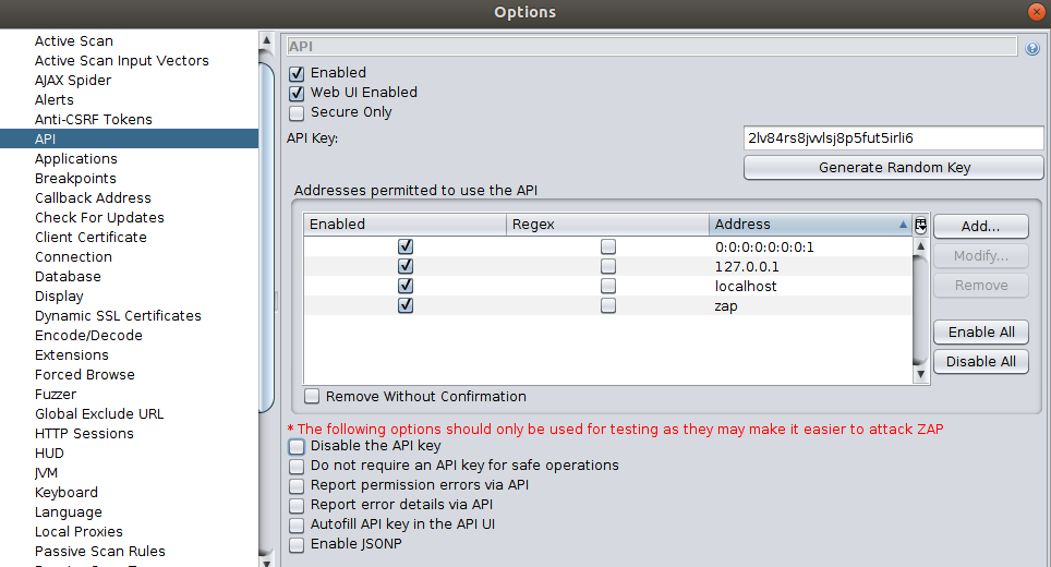 ZAP automated API pentesting solution