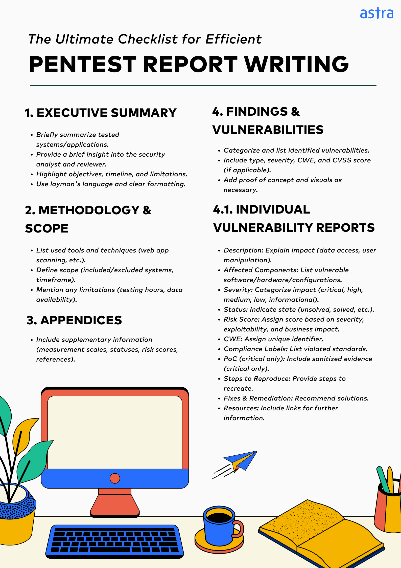 The ultimate checklist for efficient pentest report writing