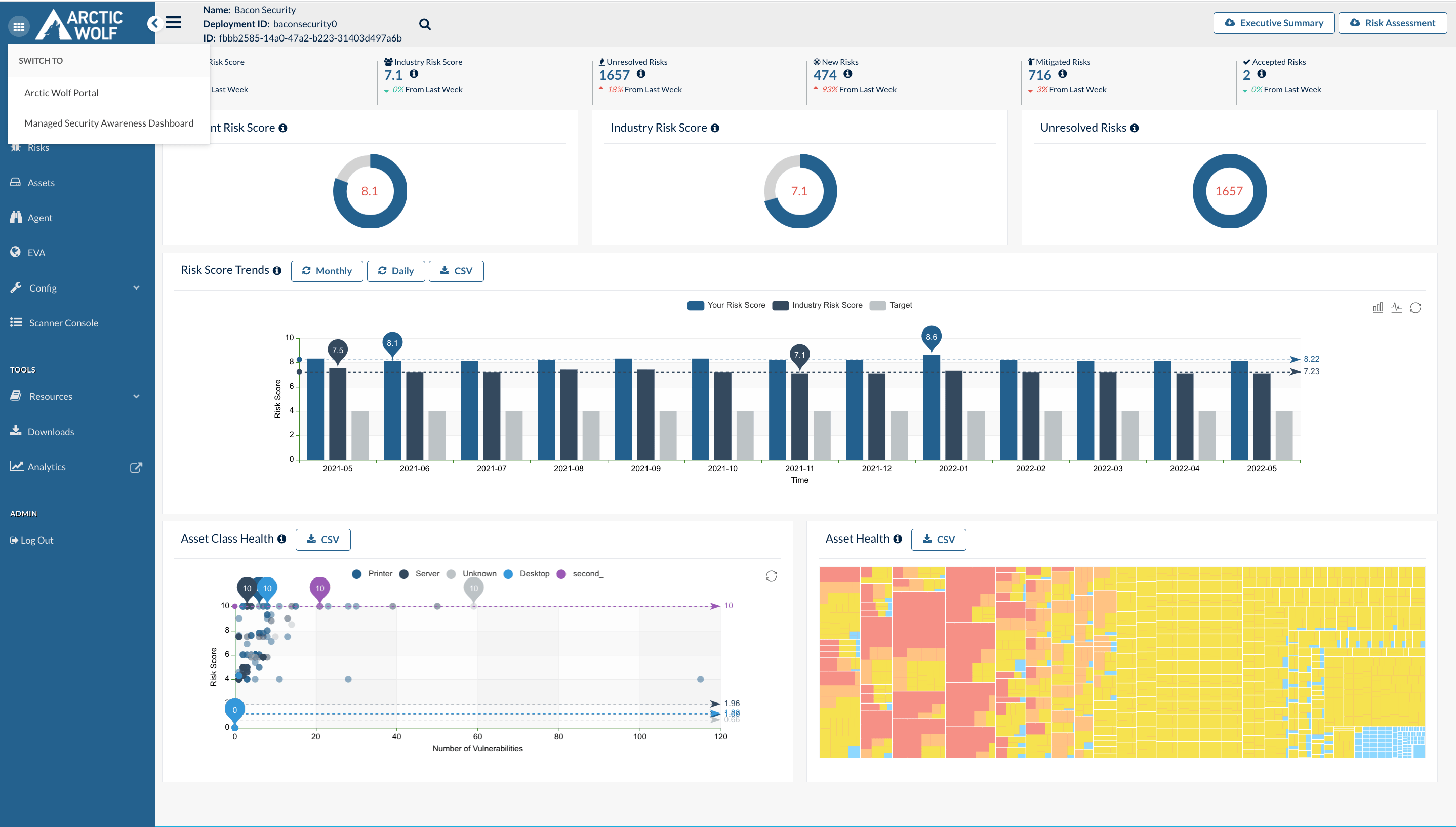 Arctic wolf network - vulnerability management systems