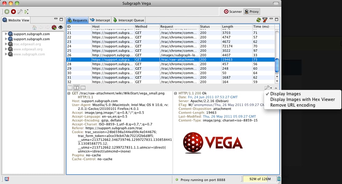 Vega Free Vulnerability Scanners