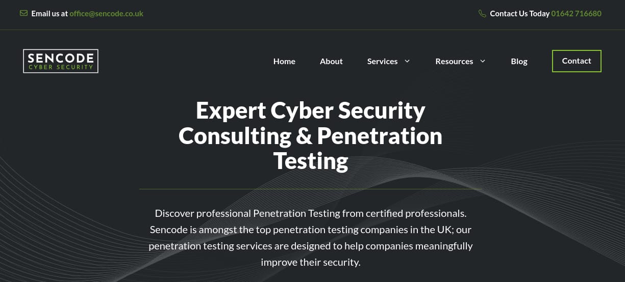 Secode penetration testing companies in UK