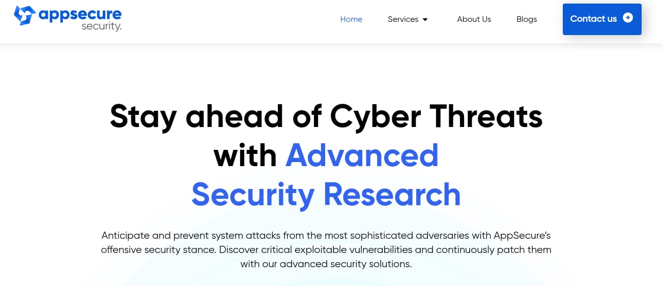 Appsecure - VAPT Companies in India
