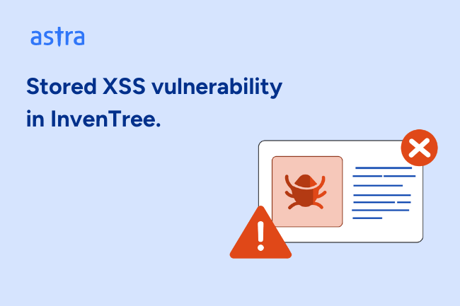 Stored XSS Vulnerability in InvenTree