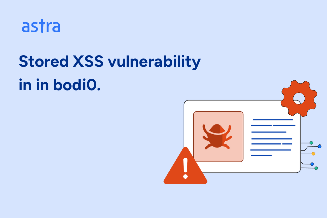 Stored XSS vulnerability in bodiO