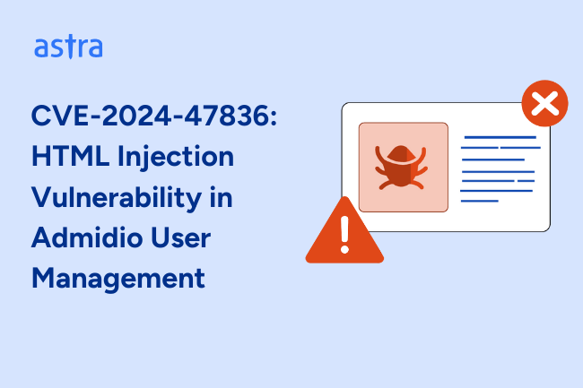 CVE-2024-47836: HTML Injection Vulnerability in Admidio User Management