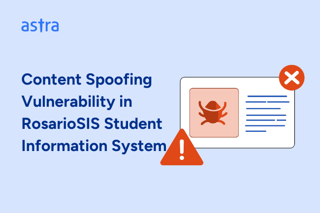 Content Spoofing RosarioSIS