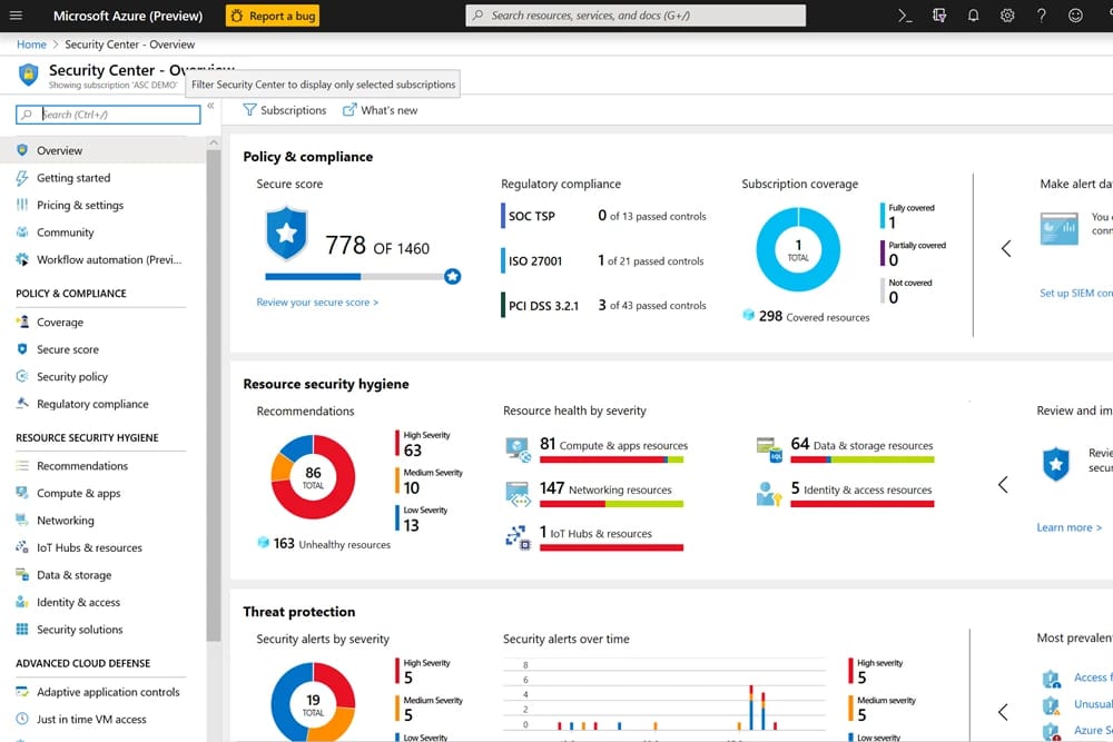 azure security center
