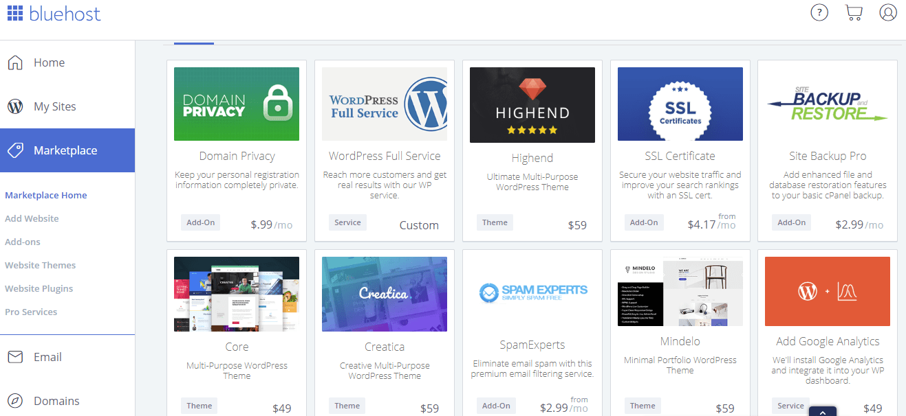 bluehost pci service provider