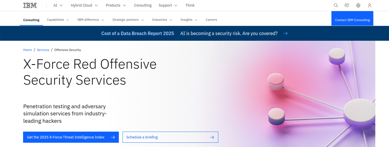 IBM X Force Red - CERT-In empanelled penetration testing companies