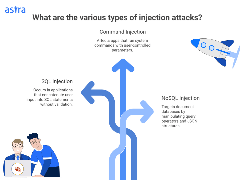 Injection attacks in web applications