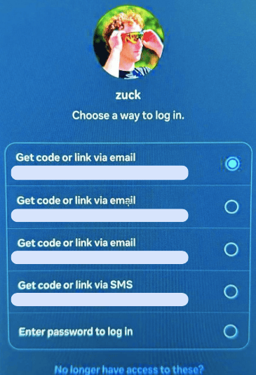 Instagram account recovery PII leak