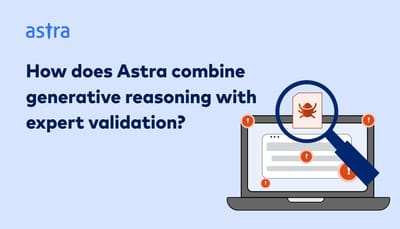 How does Astra combine generative reasoning with expert validation?