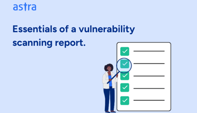 Essentials of a vulnerability scanning report.