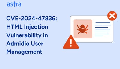 CVE-2024-47836: HTML Injection Vulnerability in Admidio User Management